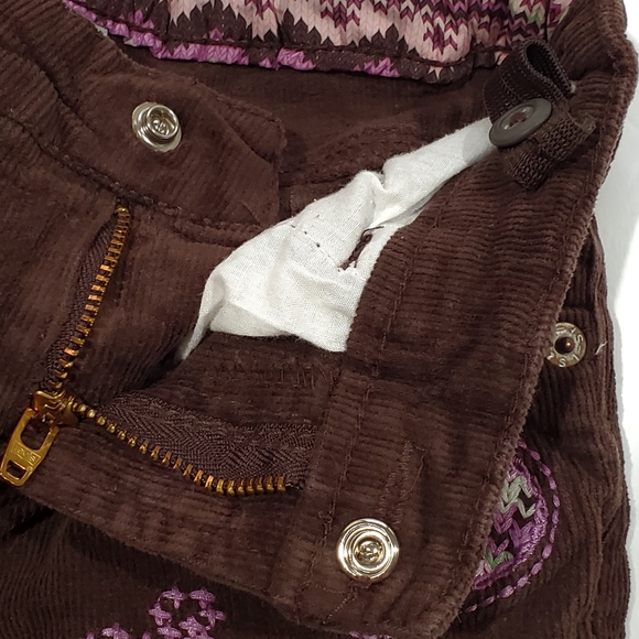 Levi's Flare Boot Cut Brown Corduroy Adjustable Waist Pants Size 5 Kids EUC - Picture 6 of 8